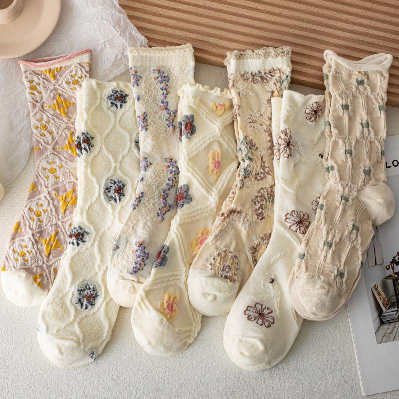 Lässige Florale Socken