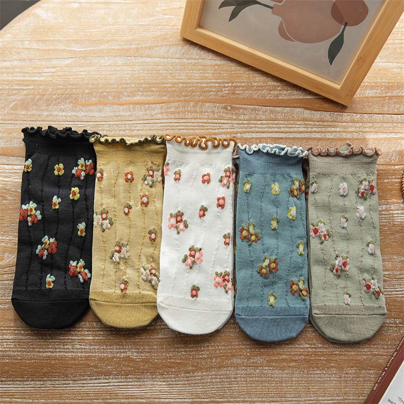 Chaussettes À Fleurs Vintage