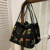 Vintage-Tasche Mit Blumenstickerei