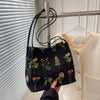 Vintage-Tasche Mit Blumenstickerei