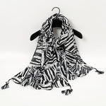 Zebra Print Casual Sjaal