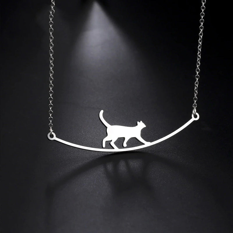 Kreative Halskette Mit Katzenanhänger