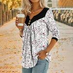 Blusa Casual Con Estampado Floral