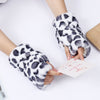 Warme Handschuhe Mit Leoparden-Print