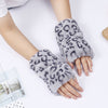 Warme Handschuhe Mit Leoparden-Print