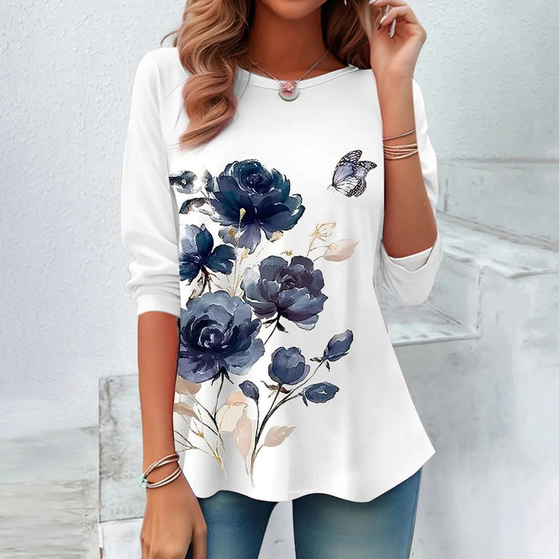 Camiseta Con Estampado Floral