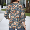 Vintage Blouse Met Bloemenprint