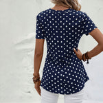 Blouse Décontractée À Pois