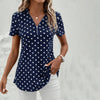 Blouse Décontractée À Pois