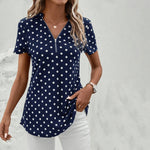 Blouse Décontractée À Pois