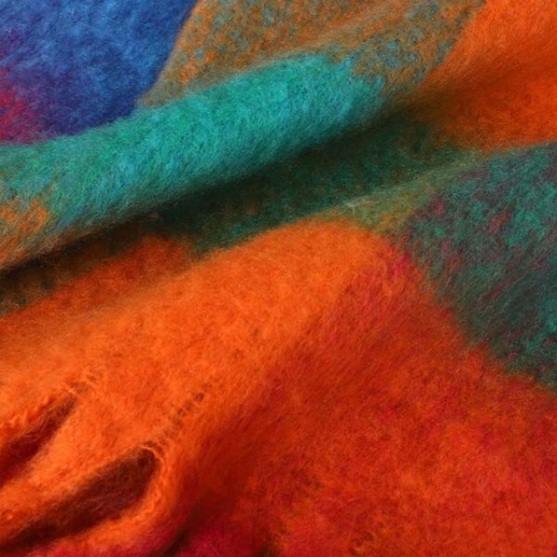 Kleurrijke Geruite Warme Sjaal