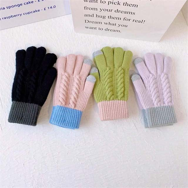 Warme Kabelgebreide Handschoenen