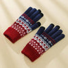 Warme Vintage-Ethno-Handschuhe