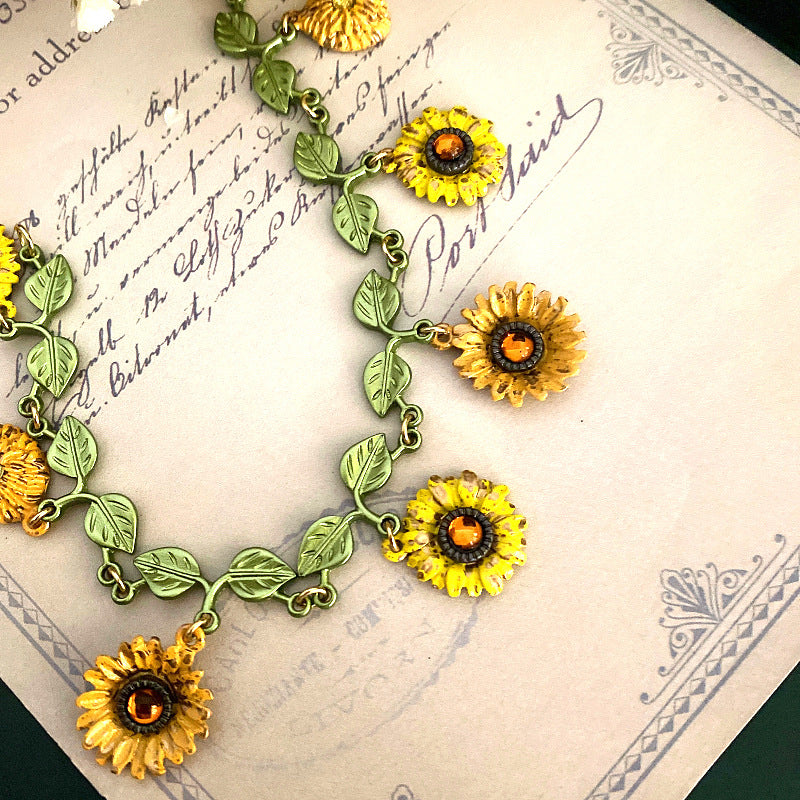 Vintage Sonnenblumenarmband