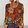 Vintage etnische print blouse