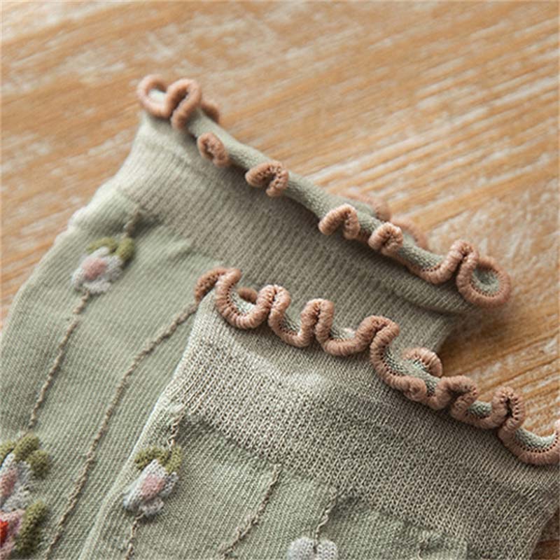 Chaussettes À Fleurs Vintage