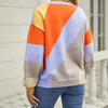 Suéter Casual Con Bloques De Color
