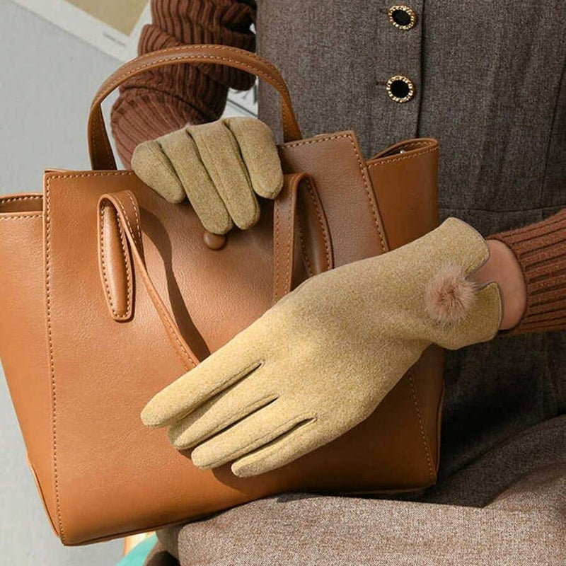 Warme Handschuhe In Unifarben