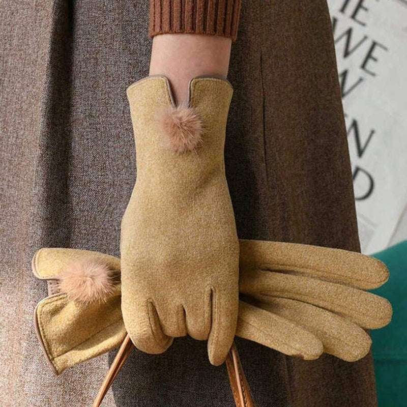 Warme Handschuhe In Unifarben