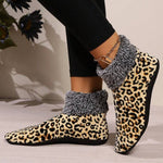 Warme Socken Mit Leopardenmuster