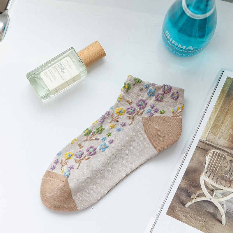 Lässige Florale Socken