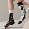 Asymmetrische Socken Mit Tiermuster