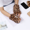 Warme Handschuhe Mit Leoparden-Print