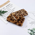 Warme Handschuhe Mit Leoparden-Print