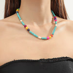 Collar De Cuentas De Colores Bohemio