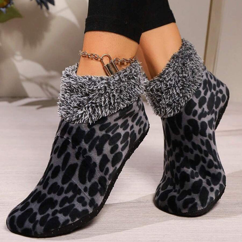 Warme Socken Mit Leopardenmuster