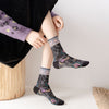 Vintage Blumen -Jacquard -Socken