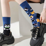 Asymmetrische Socken Mit Tiermuster