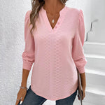 Blusa Casual De Color Liso