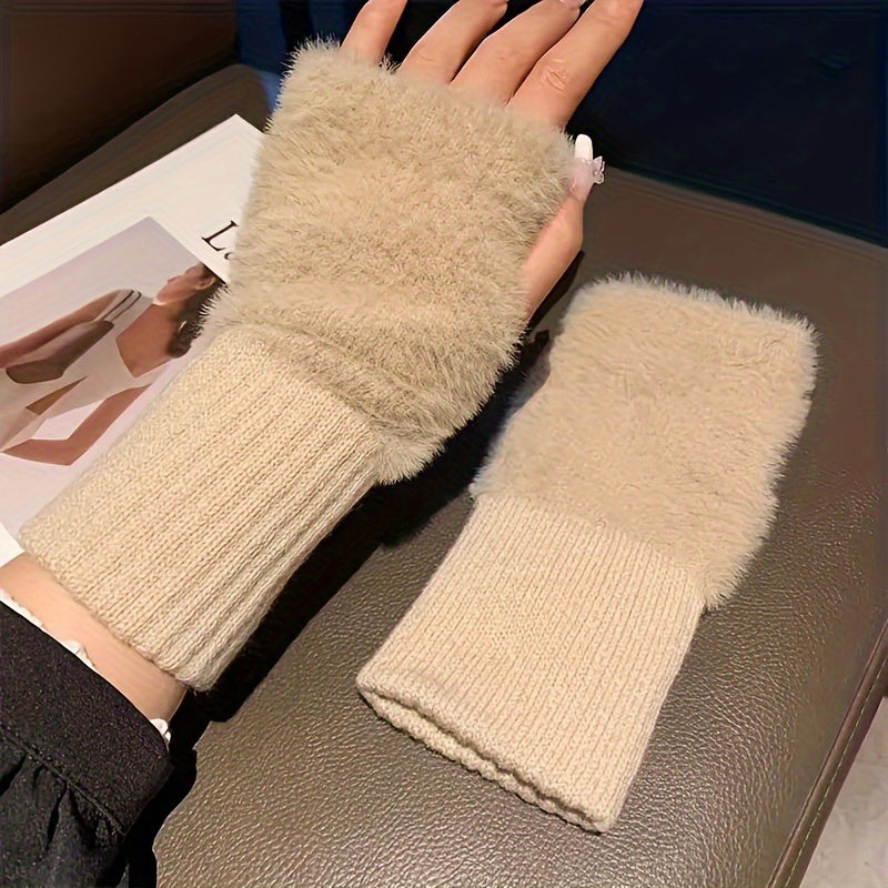 Warme Handschuhe In Unifarben