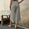 【Katoen En Linnen】Comfortabele Vrijetijdsbroek