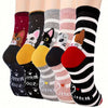 Socken Mit Cartoon-Katzenprint