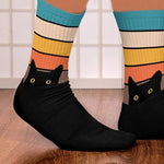 Süße Socken Mit Katzenmuster