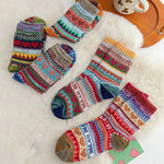 5Er-Pack Ethno-Socken