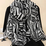 Zebra Print Casual Sjaal