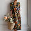【Manches Longues】Robe De Style Ethnique Vintage
