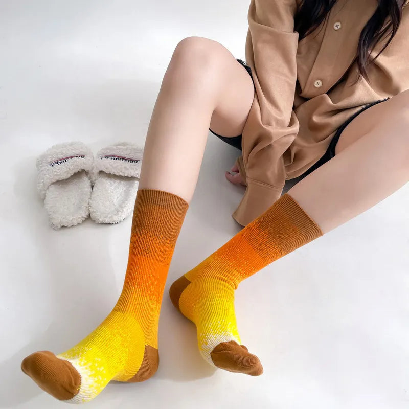 Lässige Socken Mit Farbverlauf