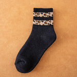 Warme Socken Mit Leopardenmuster