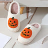 Halloween pluche pompoen slippers