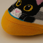 Socken Mit Cartoon-Katzenprint