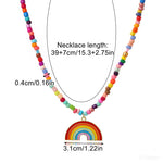 Regenbogen-Anhänger-Halskette