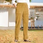 Pantalones Casuales De Color Sólido