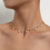 Böhmische Gänseblümchen-Anhänger-Halskette