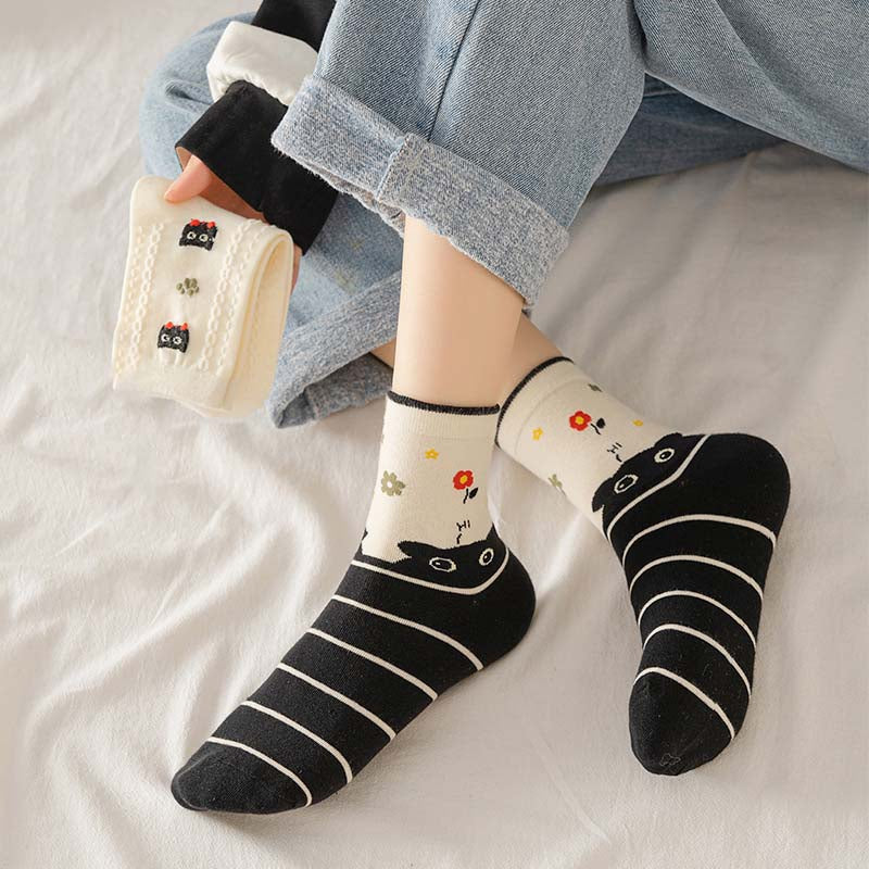 Cartoon casual sokken