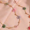 Boho-Blumen-Halskette