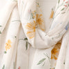 Bufanda de estampado floral fresco